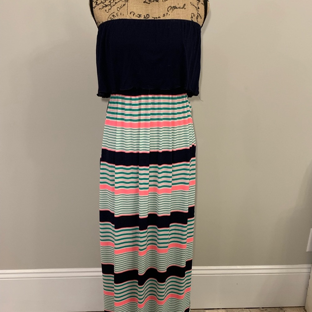 Striped Maxi dress, Size S